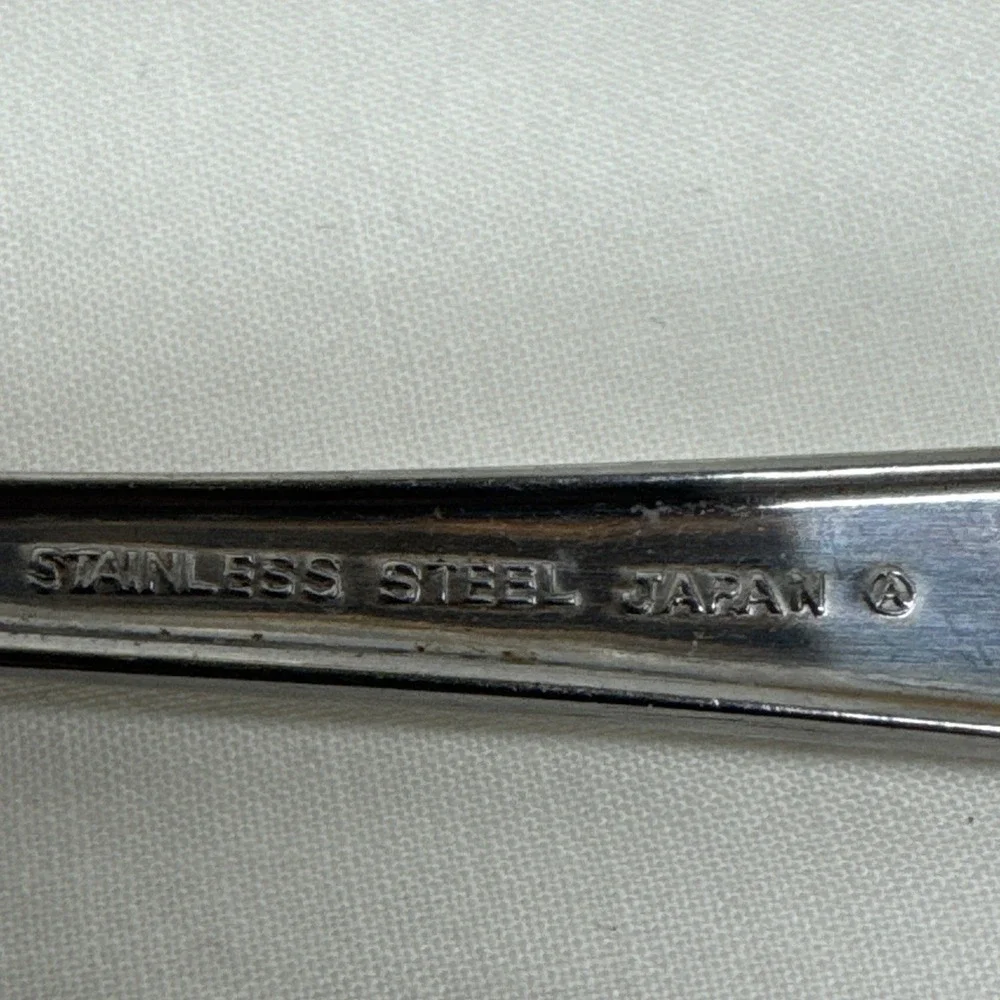 Creative Manor Spritely Rose Stainless Steel Japan Lot 2 Serving Spoons Slotted